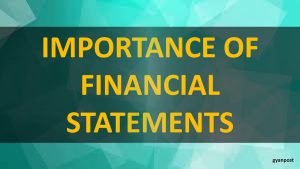 importance of financial statement